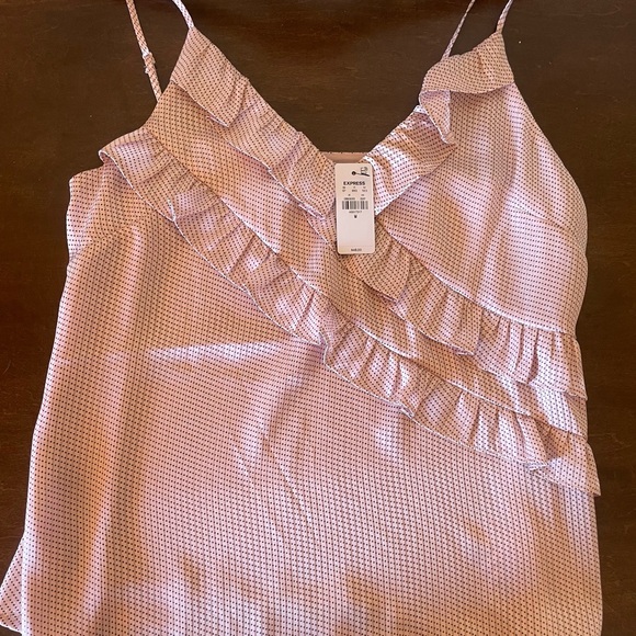 Express Pink Ruffled Blouse - Picture 5 of 5